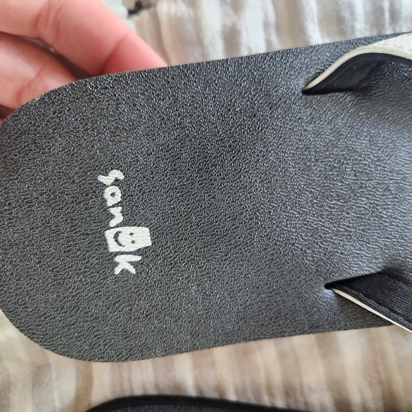 Sanuk Womens White Yoga Mat Sandal Flip Flops Size 8 - Picture 3 of 6